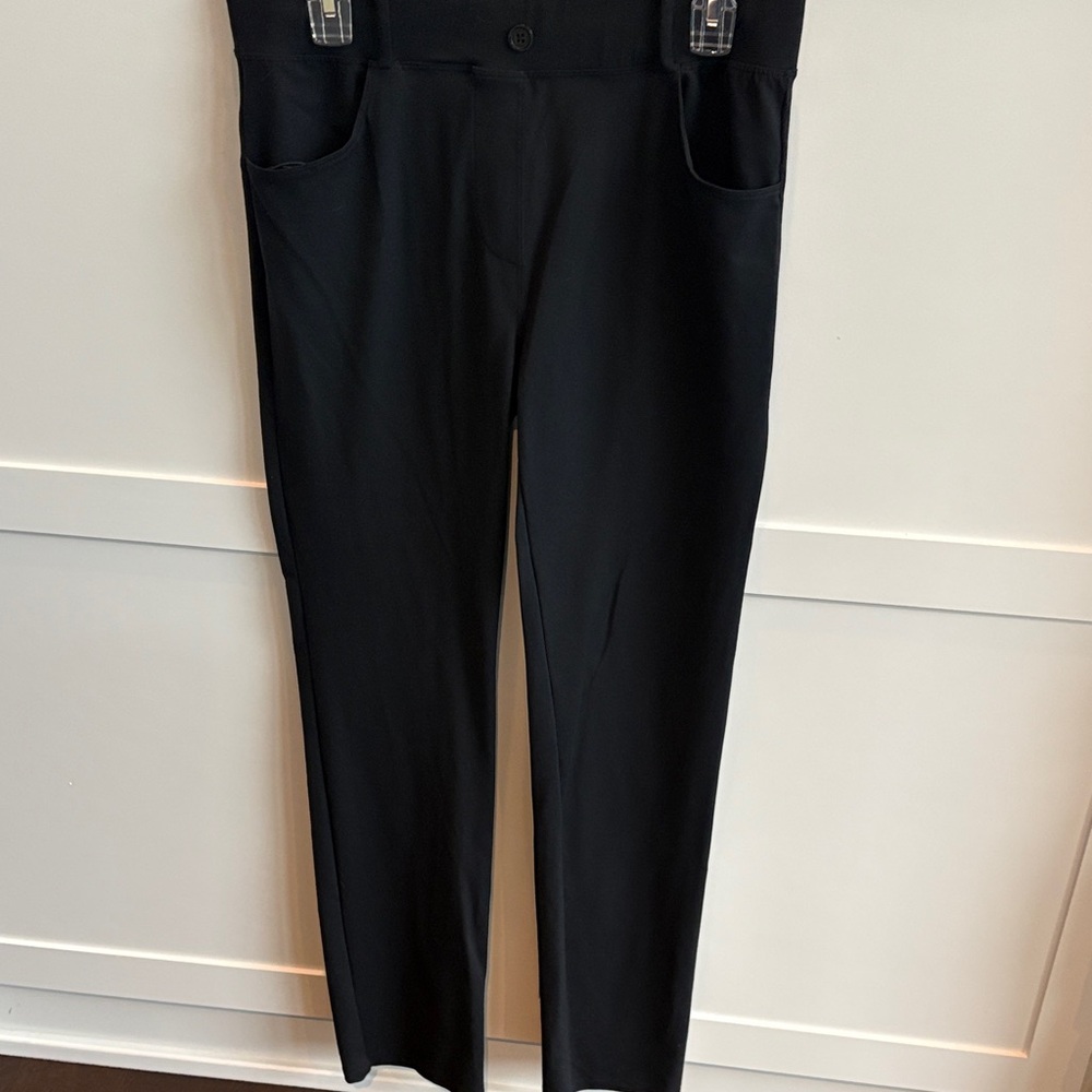 Black Super Soft and Stretchy High-Waisted Pull On Pants
